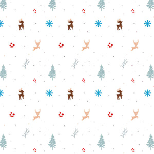 Christmas Raindeer Themed Baby Room Curtain