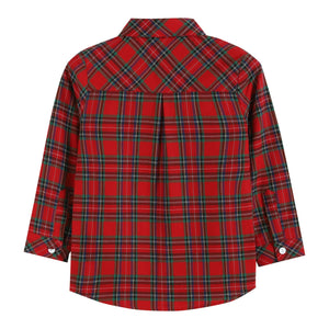 Red & Green Tartan Button-Up