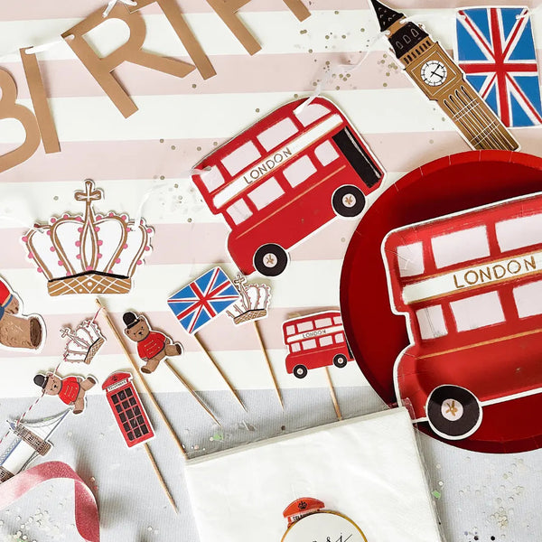 Red Paper Party Plate (8pcs)