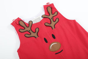 Red Reindeer Pocket Overalls