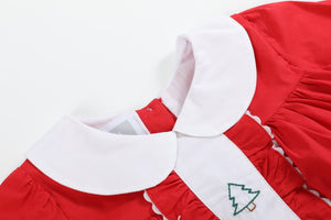 Red Ruffle Christmas Tree Dress