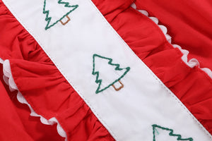 Red Ruffle Christmas Tree Dress