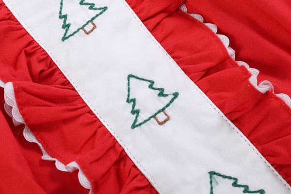 Red Ruffle Christmas Tree Dress