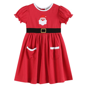 Red Santa Dress with Black Sash