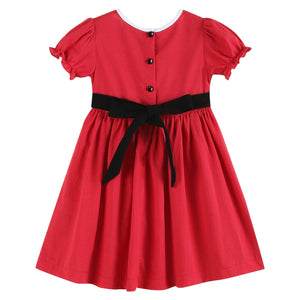 Red Santa Dress with Black Sash