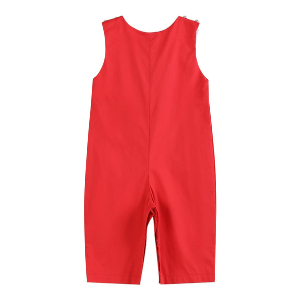 Red Santa Smocked Longall