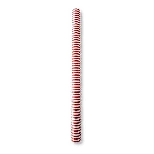 Red Striped Paper Table Runner – 19.5” x 150” | Disposable Party Table Décor