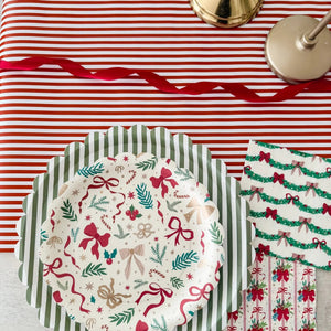 Ribbons & Cheer Gingerbread Bow Beverage Napkins (24pcs)