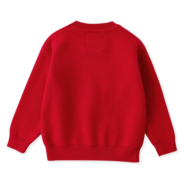 Red Sweater with Glitter Bow