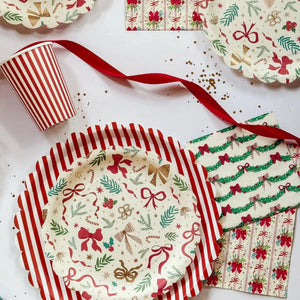 Ribbons & Cheer Gingerbread Bow Guest Napkins (24pcs)