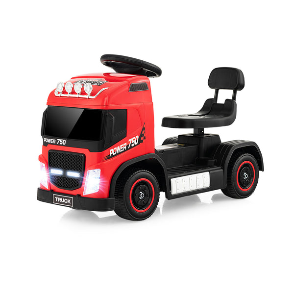 6V Kids Electric Ride-on Truck with Height Adjustable Seat