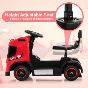 6V Kids Electric Ride-on Truck with Height Adjustable Seat