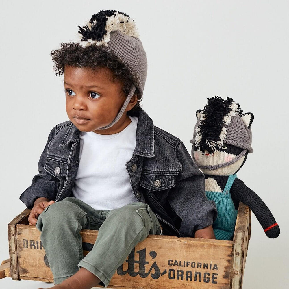 Stinky Reed Match Me Set - Adorable knit doll set for babies, featuring soft textures and charming designs.