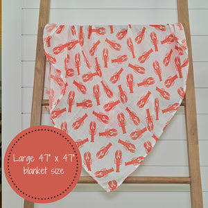 Lobster Roll Baby Muslin Swaddle Blanket