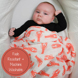 Lobster Roll Baby Muslin Swaddle Blanket