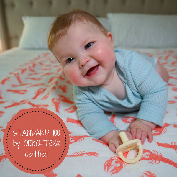 Lobster Roll Baby Muslin Swaddle Blanket