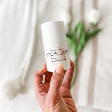 ReModel Serum for effective postpartum stretch mark removal and skin care after pregnancy.