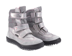 Girls Winter Boot Silver Gloss