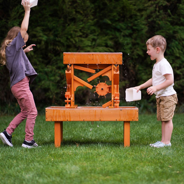 Outdoor Wooden Water Table for Toddlers | Kids’ Sensory Play Station
