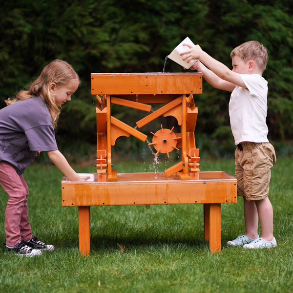 Outdoor Wooden Water Table for Toddlers | Kids’ Sensory Play Station