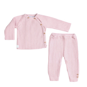 MAILLE LOVE | Girls Pale Pink Knit Gift Set (5)