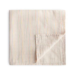 Mushie Organic Cotton Muslin Swaddle Blanket extra soft