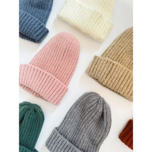 Ribbed Beanie Hat for Kids