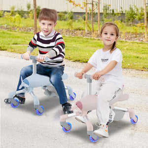 2-in-1 Kids Ride-on Push Car with LED Lighted Wheels - Remote Control