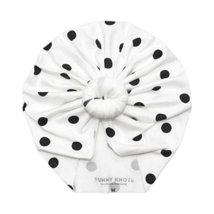 Darling | Black & White Polka | Classic Headwrap