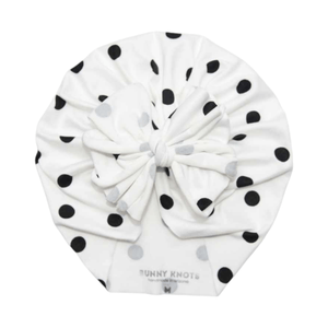Darling | Black & White Polka | Classic Headwrap