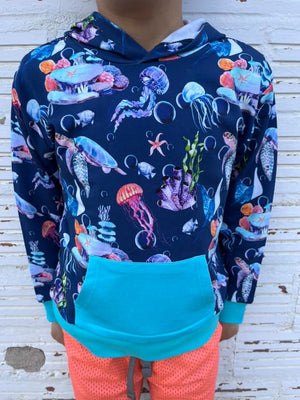 Ocean Commotion Hooded Sweatshirt