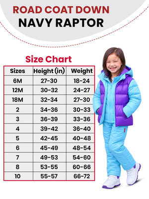 Car Seat Coat | The Road Coat Down - Aqua/Purple