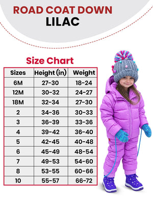 Car Seat Coat | The Road Coat Down - Lilac
