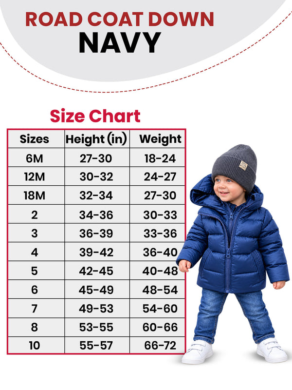 Car Seat Coat | The Road Coat Down - Navy