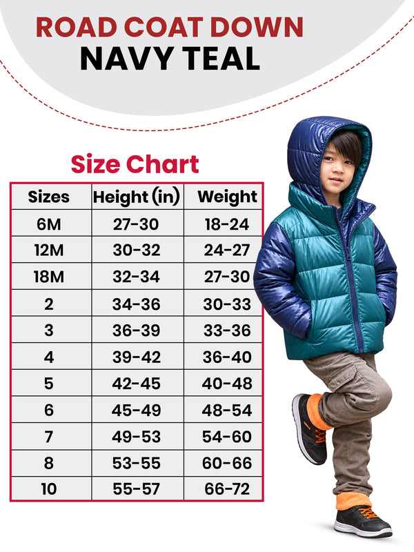 Car Seat Coat | The Road Coat Down - Navy/Teal