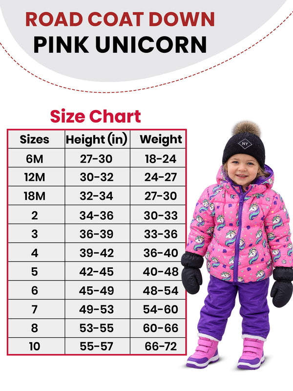 Car Seat Coat | The Road Coat Down - Unicorn Print