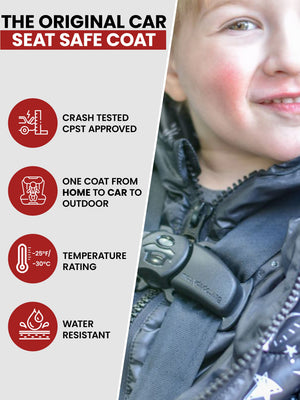 Car Seat Coat | The Road Coat Down - Rocketship Print