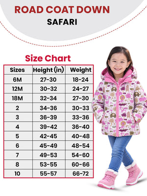 Car Seat Coat | The Road Coat Down - Safari Print