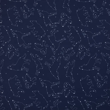 NoJo Super Soft Navy and White Cosmic Constellations Nursery Crib Fitted Sheet