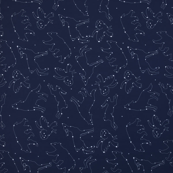 NoJo Super Soft Navy and White Cosmic Constellations Nursery Crib Fitted Sheet