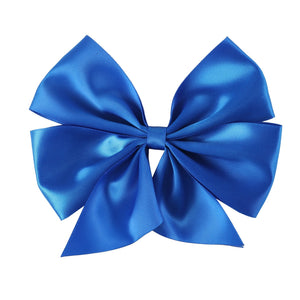 Royal Blue Satin Bow Hair Clip