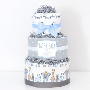 Baby Blossom Company Royal Safari Diaper Cake 35 Pampers Size 1