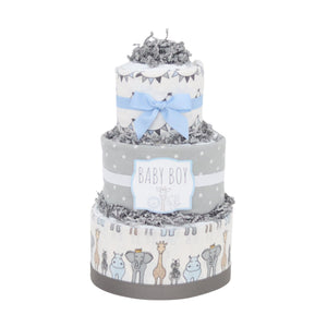 Baby Blossom Company Royal Safari Diaper Cake 35 Pampers Size 1