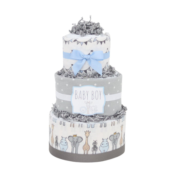 Baby Blossom Company Royal Safari Diaper Cake 35 Pampers Size 1