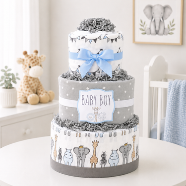 Royal Safari Diaper Cake
