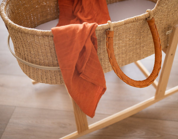 Terracotta Muslin Bamboo Swaddle Blanket