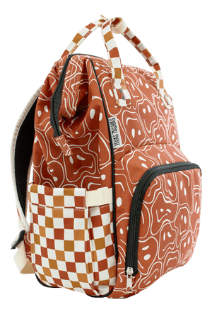 Ryker Faces & Autumn Check - Diaper Bag