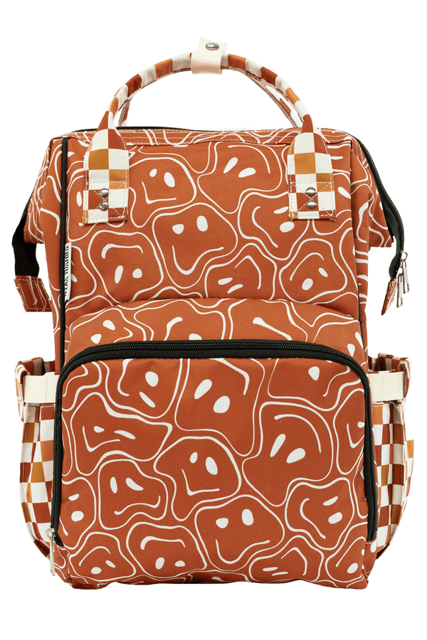 Ryker Faces & Autumn Check - Diaper Bag