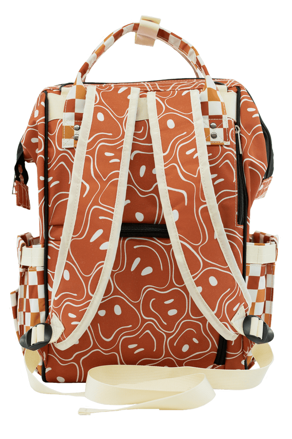 Ryker Faces & Autumn Check - Diaper Bag