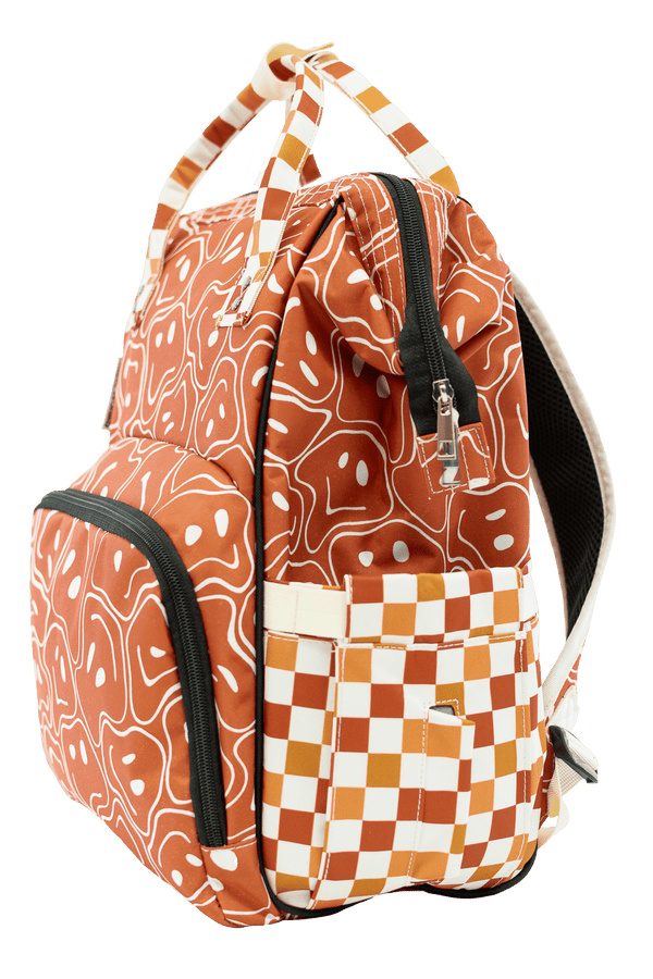 Ryker Faces & Autumn Check - Diaper Bag